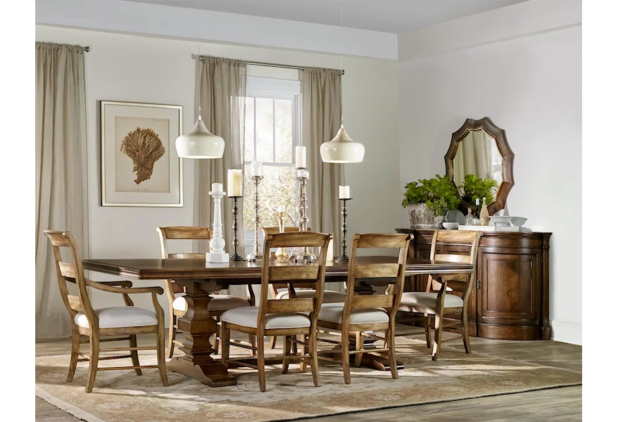 Archivist Formal Dining Room Group by Hooker Furniture at Esprit Decor Home Furnishings